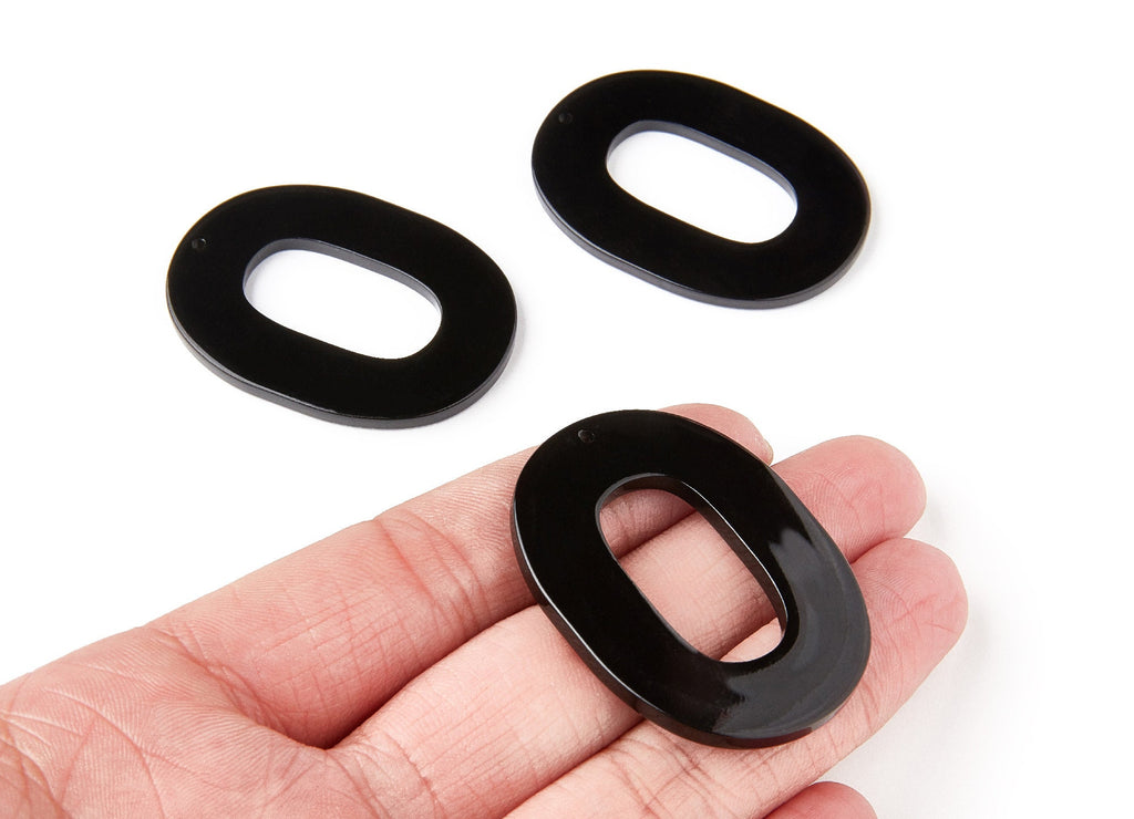 Acetate Oval Charms - Oval Earrings and Pendant - Earring Findings - Jewelry Supplies - Color Code: A66 - 47x35x2.5mm - AC1065AM - DOMEDBAZAAR
