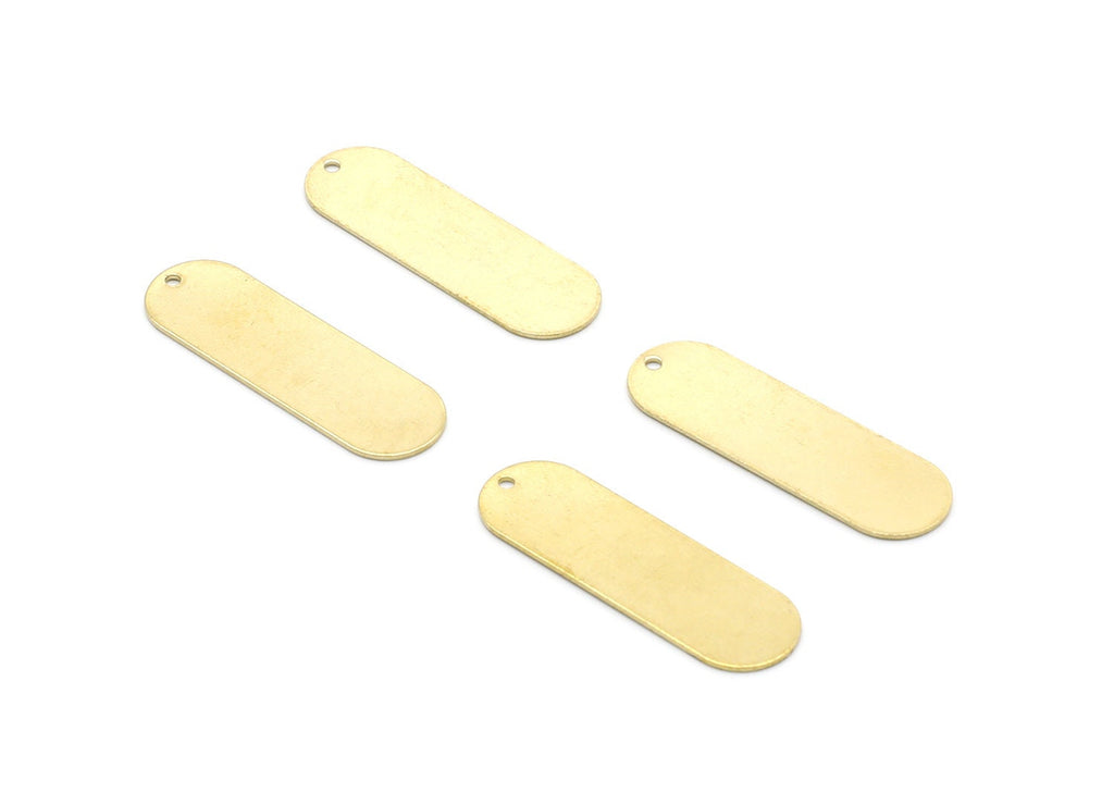 Personalized stamping blank - Brass Stick Charms - Stick Shpaed Raw Brass Connector - Geometric Charm  - 32,15x10x0,62mm - PP1407 - DOMEDBAZAAR