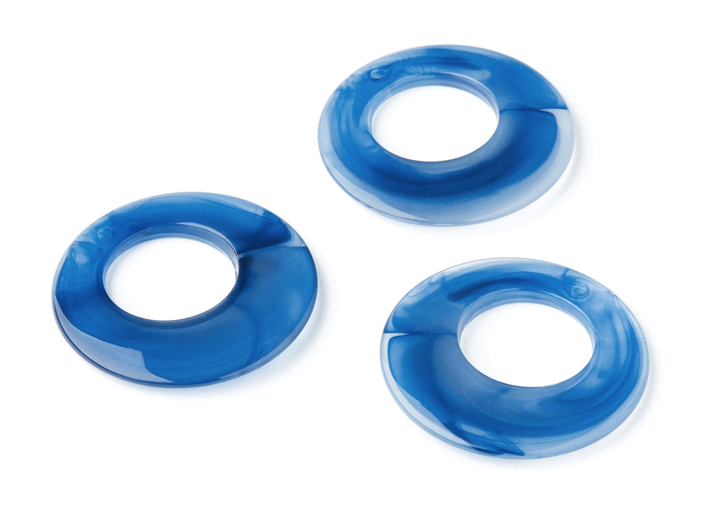 Resin Charms - Resin Earrings - Circle Shaped Earrings Charms - Earring Findings - Jewelery Making - 38x38x4,83mm - AC1275F - DOMEDBAZAAR