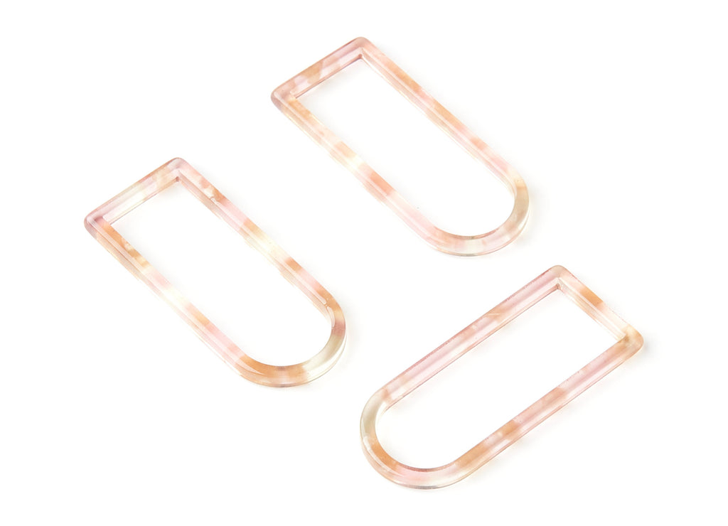 Acetate Geometric Earring Charms - Geometric Shaped Pendant - Earring Findings - Jewelry Supplies - 41.5x17.69x2.66mm - AC1362J - DOMEDBAZAAR