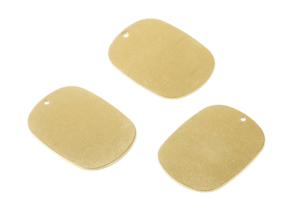 Personalized stamping blank - Brass Oval Charms - Pendant - Oval Shaped Raw Brass Pendant - Jewelry Supplies - 27x20.55x0.5mm - PP1875 - DOMEDBAZAAR
