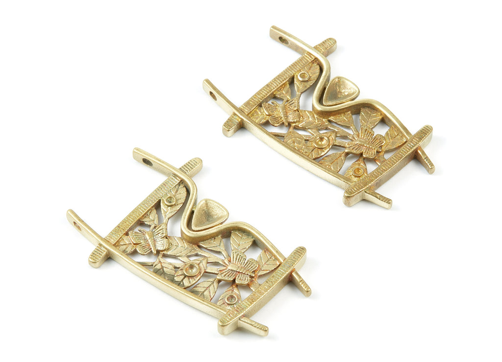 Brass Butterfly Charms - Butterfly Raw Brass Pendant With 2 Holes - Jewelry Supplies - 58.3x38.78x4mm - PP1519 - DOMEDBAZAAR
