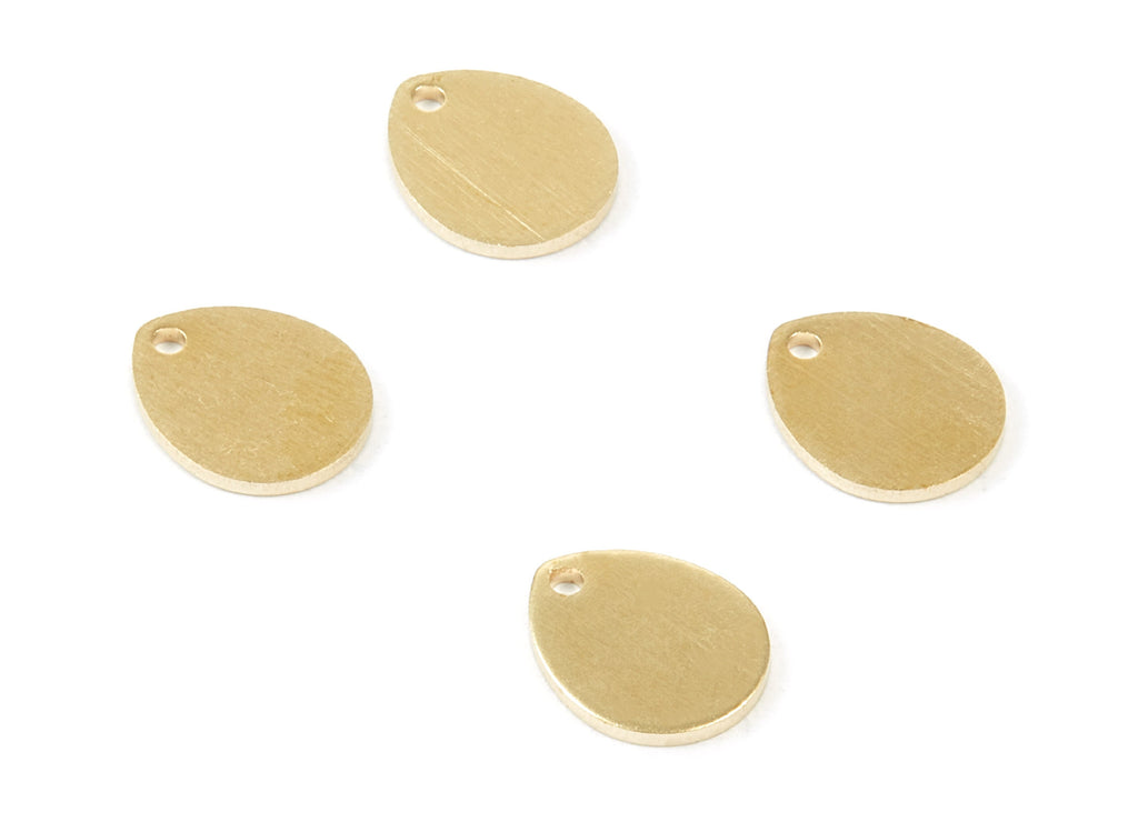 Personalized stamping blank - Brass Oval Charms - Oval Raw Brass Pendant - Earring Findings - Jewelry Supplies - 12x10x1mm - PP1759 - DOMEDBAZAAR
