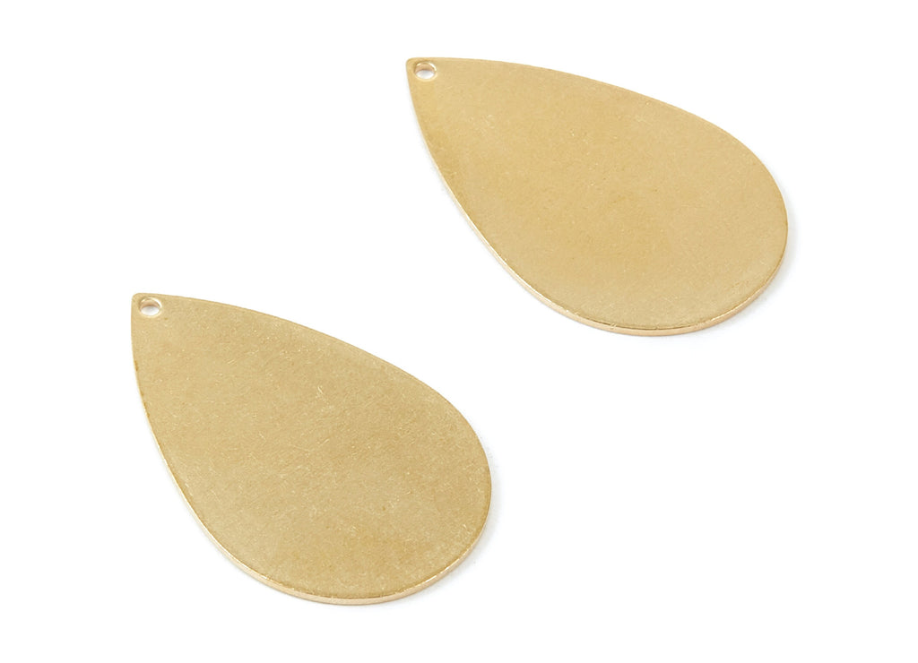 Personalized stamping blank - Brass Drop Charms - Drop Shaped Raw Brass Pendant - Earring Finding - Jewelry Supplies - 31x19x0,8mm - PP2088 - DOMEDBAZAAR