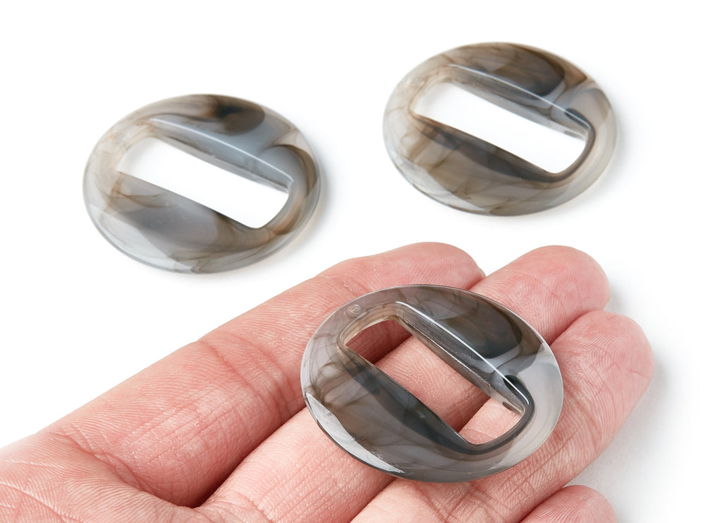 Resin Charms - Resin Earrings - Round Circle Shaped - Rectangle Shaped - Earring Findings - Jewelery Making - 39.06x39.06x6.86mm - AC1274D - DOMEDBAZAAR