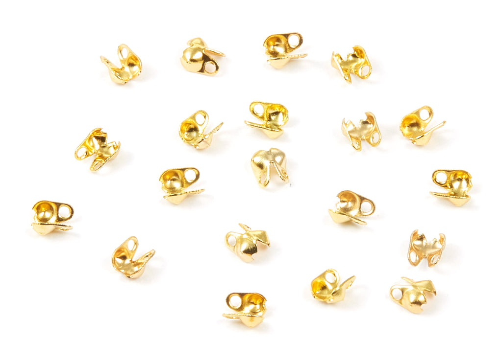 1.5 Ball Chain Clasp - 1.5 Gold Tone Plated Brass Chain Clasp - Brass Connector Clasp - Jewelry Supplies - 4x2.5mm - PP1675G - DOMEDBAZAAR