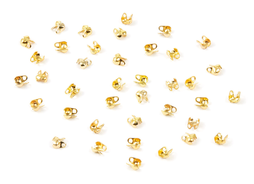 1.5 Ball Chain Clasp - 1.5 Gold Tone Plated Brass Chain Clasp - Brass Connector Clasp - Jewelry Supplies - 4x2.5mm - PP1675G - DOMEDBAZAAR