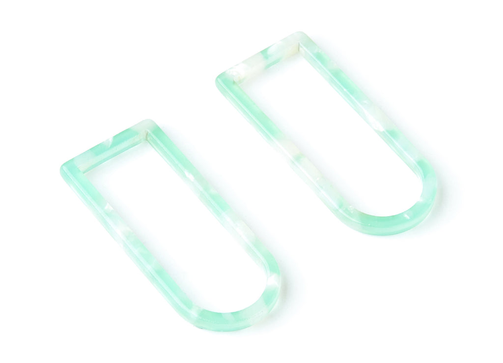 Acetate Geometric Earring Charms - Geometric Pendant - Earring Findings - Jewelry Supplies - Color Code: A35 - 41.5x17.69x2.66mm - AC1362V - DOMEDBAZAAR