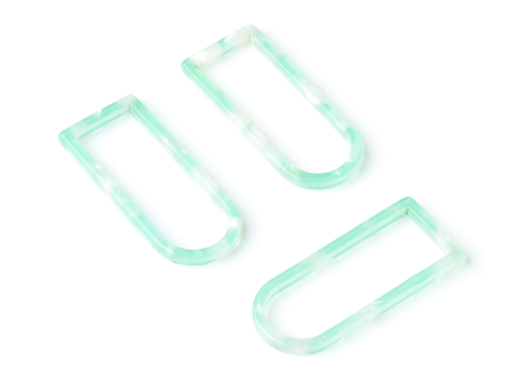 Acetate Geometric Earring Charms - Geometric Pendant - Earring Findings - Jewelry Supplies - Color Code: A35 - 41.5x17.69x2.66mm - AC1362V - DOMEDBAZAAR