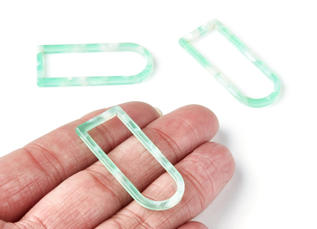 Acetate Geometric Earring Charms - Geometric Pendant - Earring Findings - Jewelry Supplies - Color Code: A35 - 41.5x17.69x2.66mm - AC1362V - DOMEDBAZAAR