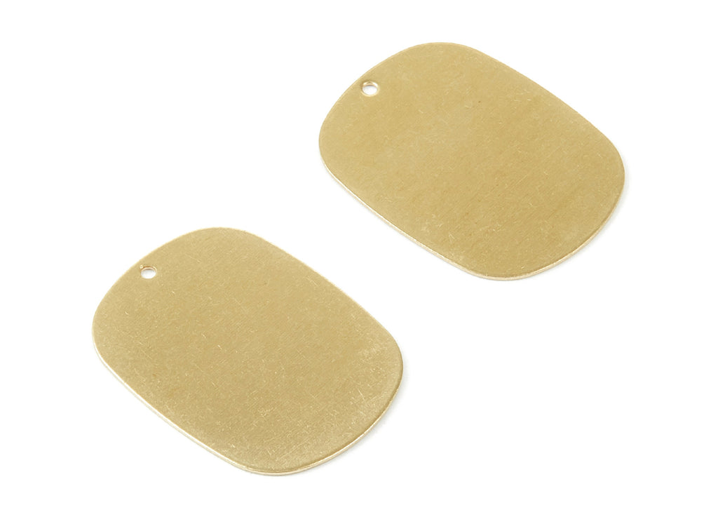 Personalized stamping blank - Brass Oval Charms - Pendant - Oval Shaped Raw Brass Pendant - Jewelry Supplies - 27x20.55x0.5mm - PP1875 - DOMEDBAZAAR