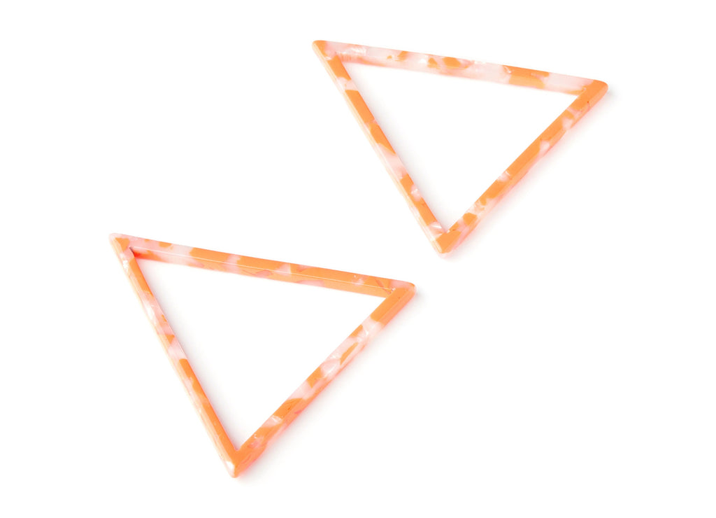 Acetate Triangle Earring Charm - Triangle Pendant - Earring Findings - Jewelry Supplies - Color Code: A39 - 57.7x51.4x2.7mm - AC1374P - DOMEDBAZAAR
