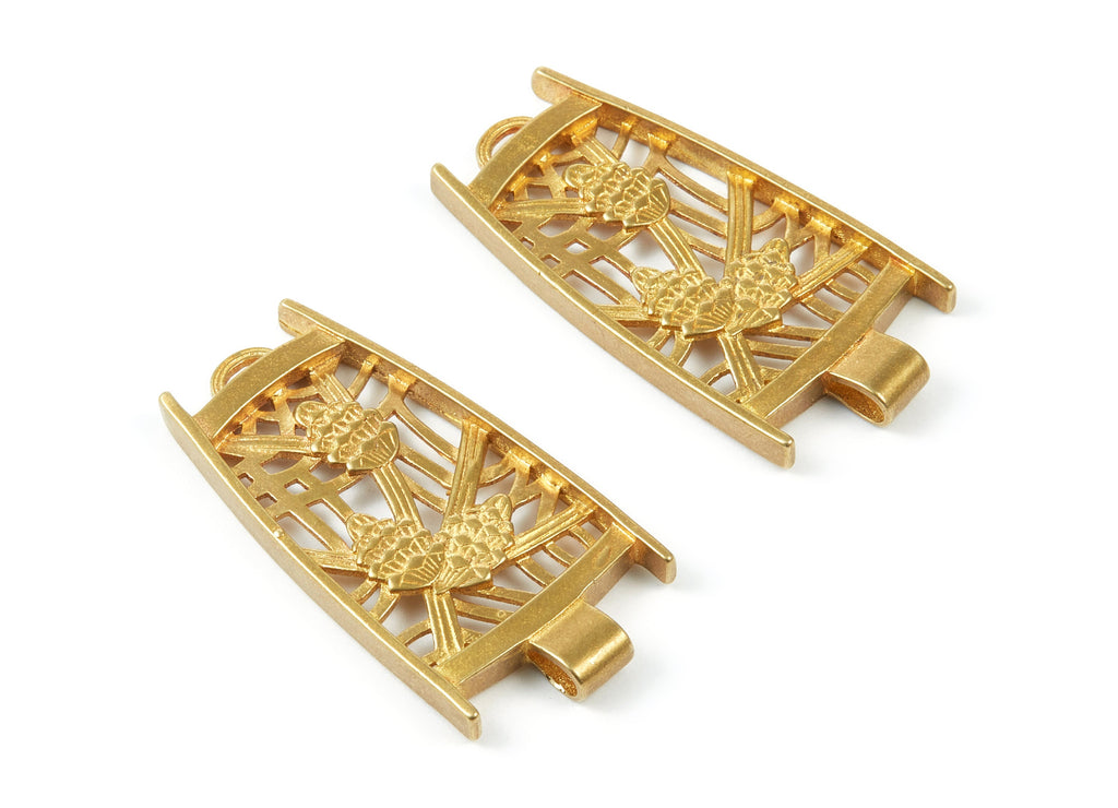 Brass Corn Charms - Corn Raw Brass Pendant - Jewelry Supplies - 48x23.9x4.89mm - PP1527 - DOMEDBAZAAR