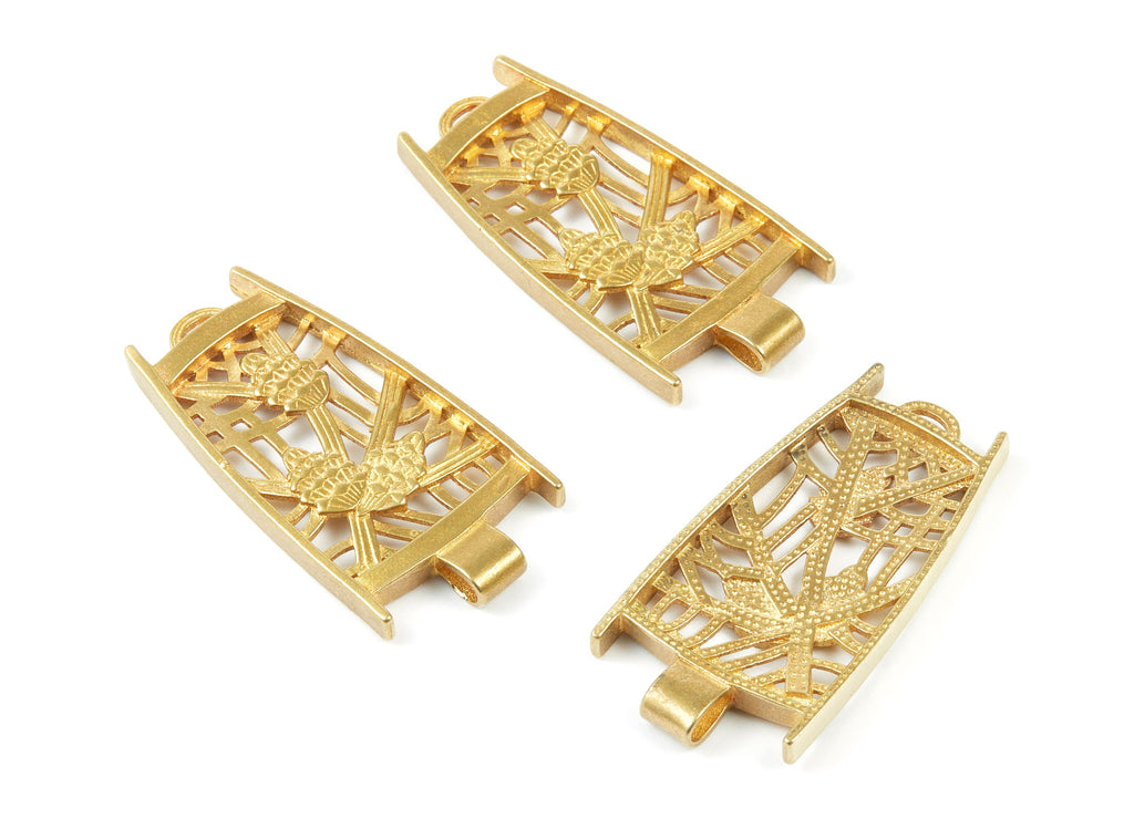 Brass Corn Charms - Corn Raw Brass Pendant - Jewelry Supplies - 48x23.9x4.89mm - PP1527 - DOMEDBAZAAR