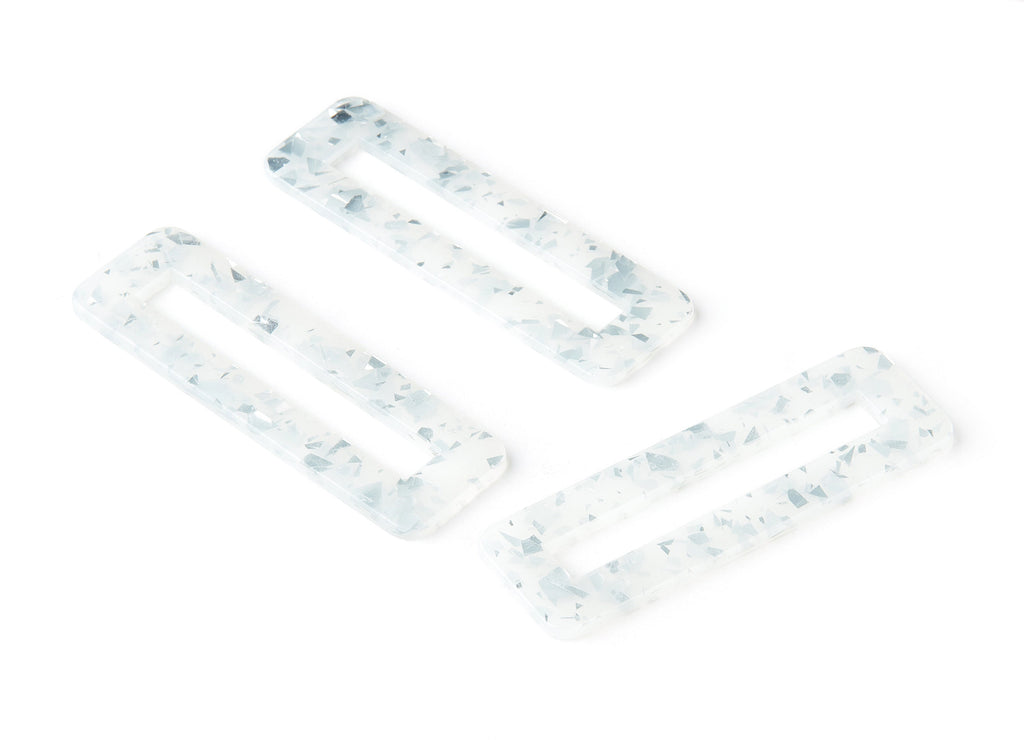 Acetate Hair Clip Charms -  Rectangle Hair Barrette - Jewelry Supplys  - Color Code:A251 - 67.8x21.7x2.5mm - AC1547-A251 - DOMEDBAZAAR