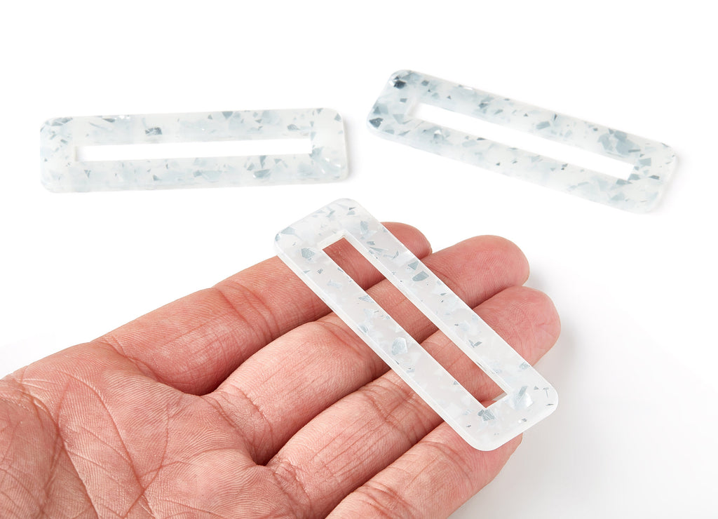 Acetate Hair Clip Charms -  Rectangle Hair Barrette - Jewelry Supplys  - Color Code:A251 - 67.8x21.7x2.5mm - AC1547-A251 - DOMEDBAZAAR