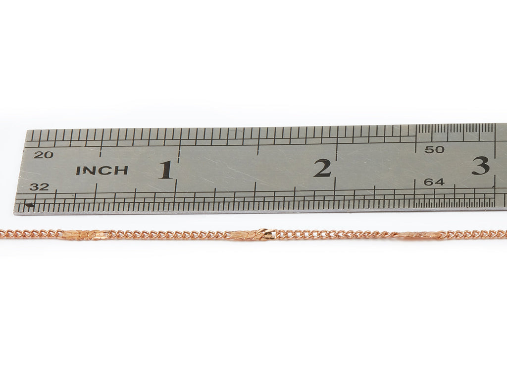 Hammered Satellite Curb Chain - Raw Brass Chain - Soldered - 0.06&quot; x 0.03&quot; x 0.09&quot; - for Necklace Bracelet Jewellery Making - CC1101 - DOMEDBAZAAR