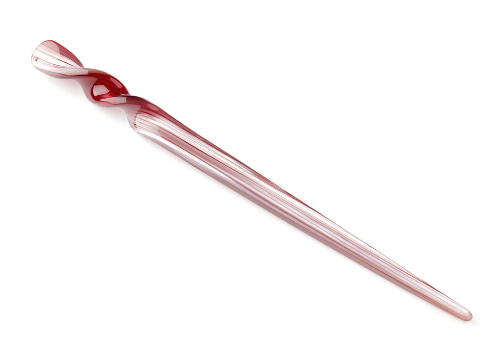 Acrylic Hair Stick Charms - Acrylic Celluloid Acetate - 1 Hole - Stick Shaped Hair Pin  - 18.5x12x4.25mm - AC1401B - DOMEDBAZAAR
