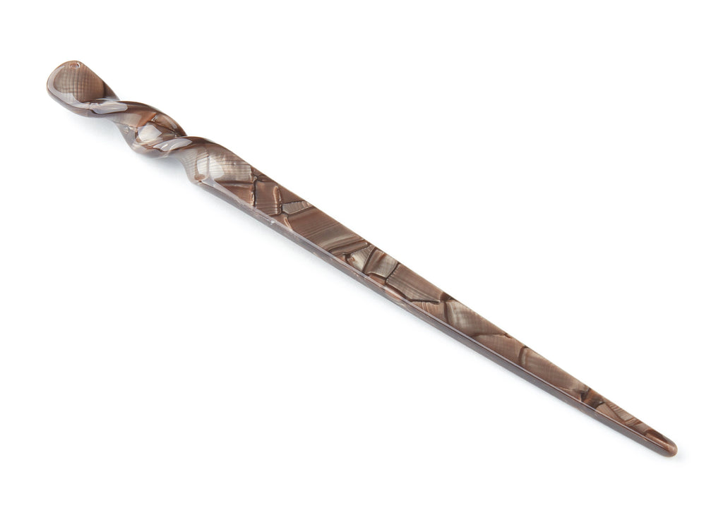 Acrylic Hair Stick Charms - Acrylic Celluloid Acetate - 1 Hole - Stick Shaped Hair Pin  - 18.5x12x4.3mm - AC1401D - DOMEDBAZAAR