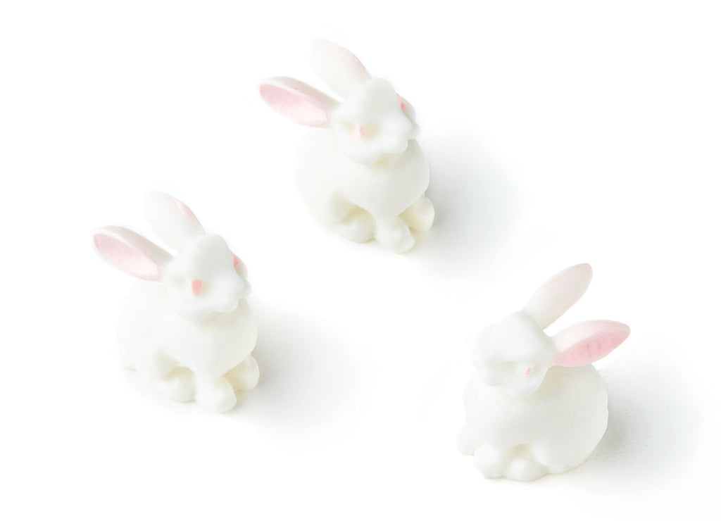 Resin Charms - Rabbit Cabochones - Rabbit Figurine Charm - 14..6x11.94x9.3mm - RC1015A - DOMEDBAZAAR