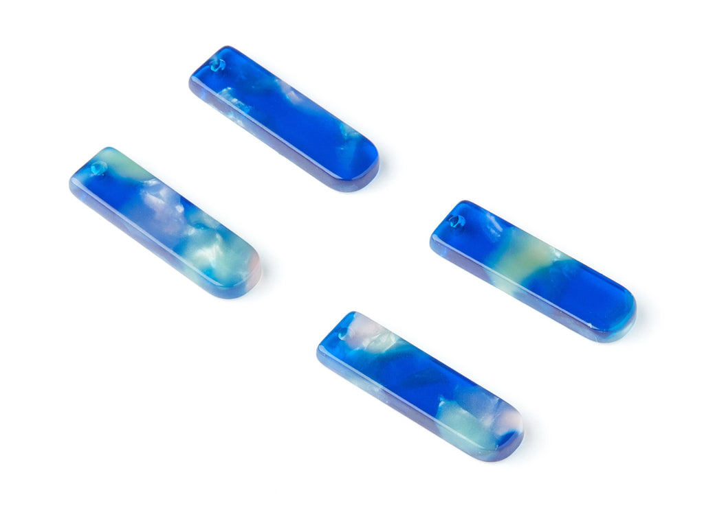 Acetate Bar Earring Charms - Bar Shaped Pendant - Earring Findings - Jewelry Supplies - Color Code:A37 - 23.65x6.74x2.6mm - AC1354L - DOMEDBAZAAR