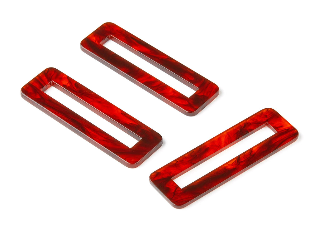 Acetate Hair Clip Charms -  Rectangle Hair Barrette - Jewelry Supplys  - Color Code:A248 - 67.8x21.7x2.5mm - AC1547-A248 - DOMEDBAZAAR