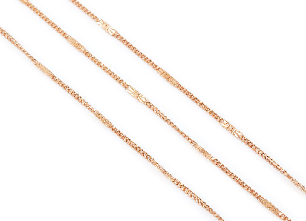 Hammered Satellite Curb Chain - Raw Brass Chain - Soldered - 0.06&quot; x 0.03&quot; x 0.09&quot; - for Necklace Bracelet Jewellery Making - CC1101 - DOMEDBAZAAR