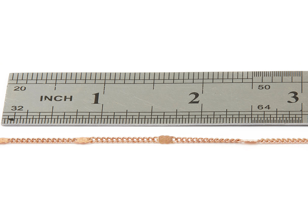 Hammered Satellite Curb Chain - Raw Brass Chain - Soldered - 0.06&quot; x 0.03&quot; x 0.09&quot; - for Necklace Bracelet Jewellery Making - CC1102 - DOMEDBAZAAR