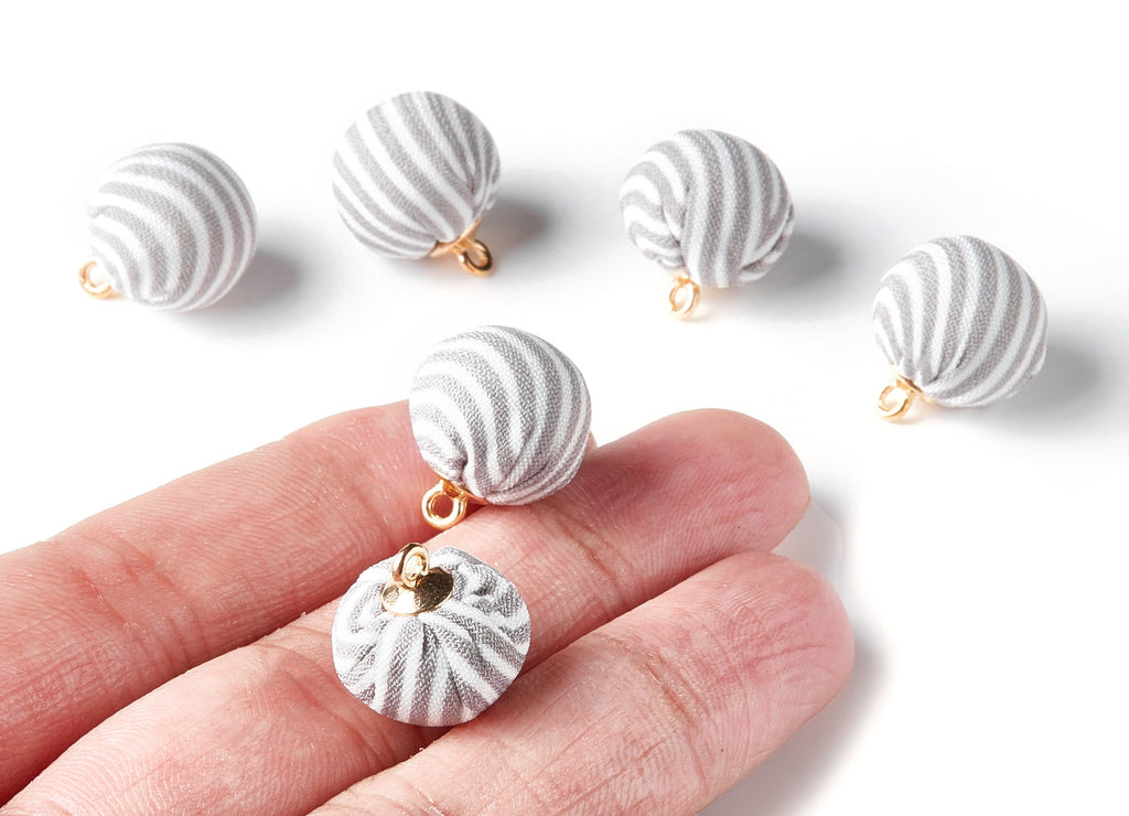 Pom Pom Earring Charms - Fur Ball Pendant - Aluminum Alloy - Earring Findings - Jewelry Accessories - 18.1x14.7x14.7mm - TT1010C - DOMEDBAZAAR