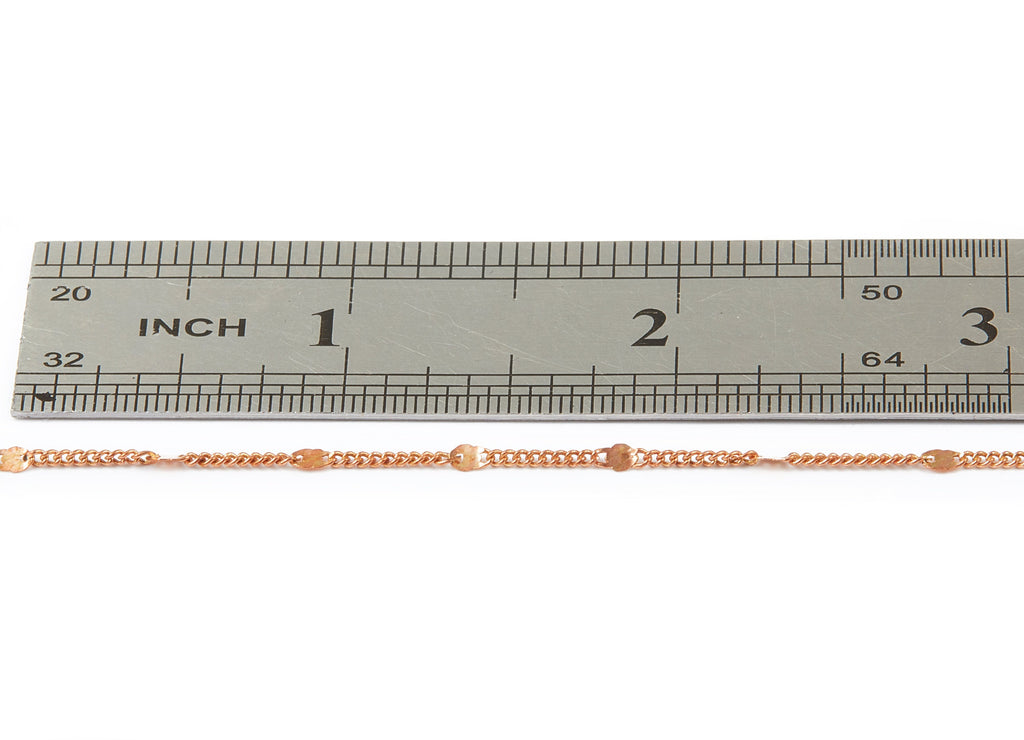 Hammered Satellite Curb Chain - Raw Brass Chain - Soldered - 0.07&quot; x 0.05&quot; x 0.08&quot;- for Necklace Bracelet Jewellery Making - CC1109 - DOMEDBAZAAR