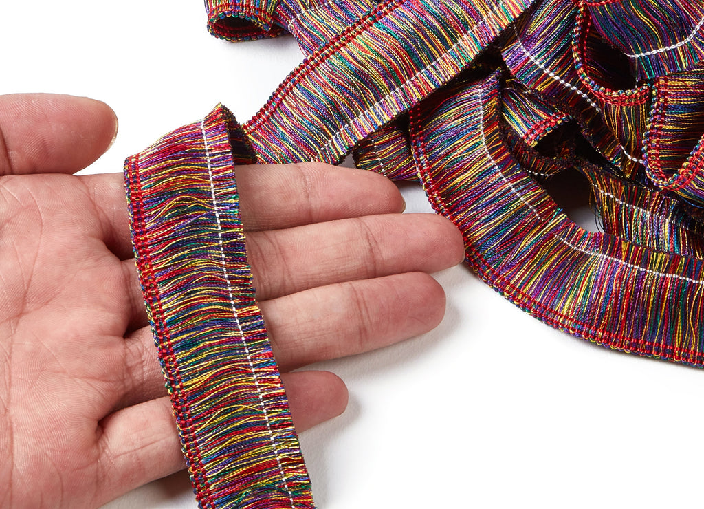 Tassel Fringe Trim - Chainette Fringe - Cotton Tassel Trim - Dress Fringing Tassels - Jewelry Accessories - 25x2.5mm - RS1039 - DOMEDBAZAAR