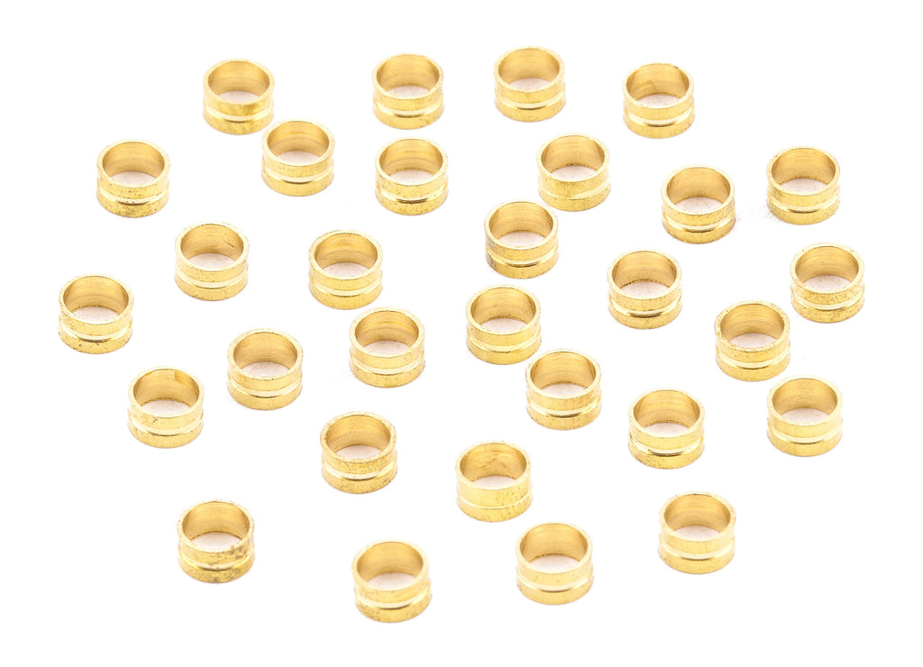 Brass Tube Beads - Raw Brass Tube Beads - Earring Findings - Jewelry Supplies - 4.01x2.2x0.77mm - PP2246 - DOMEDBAZAAR