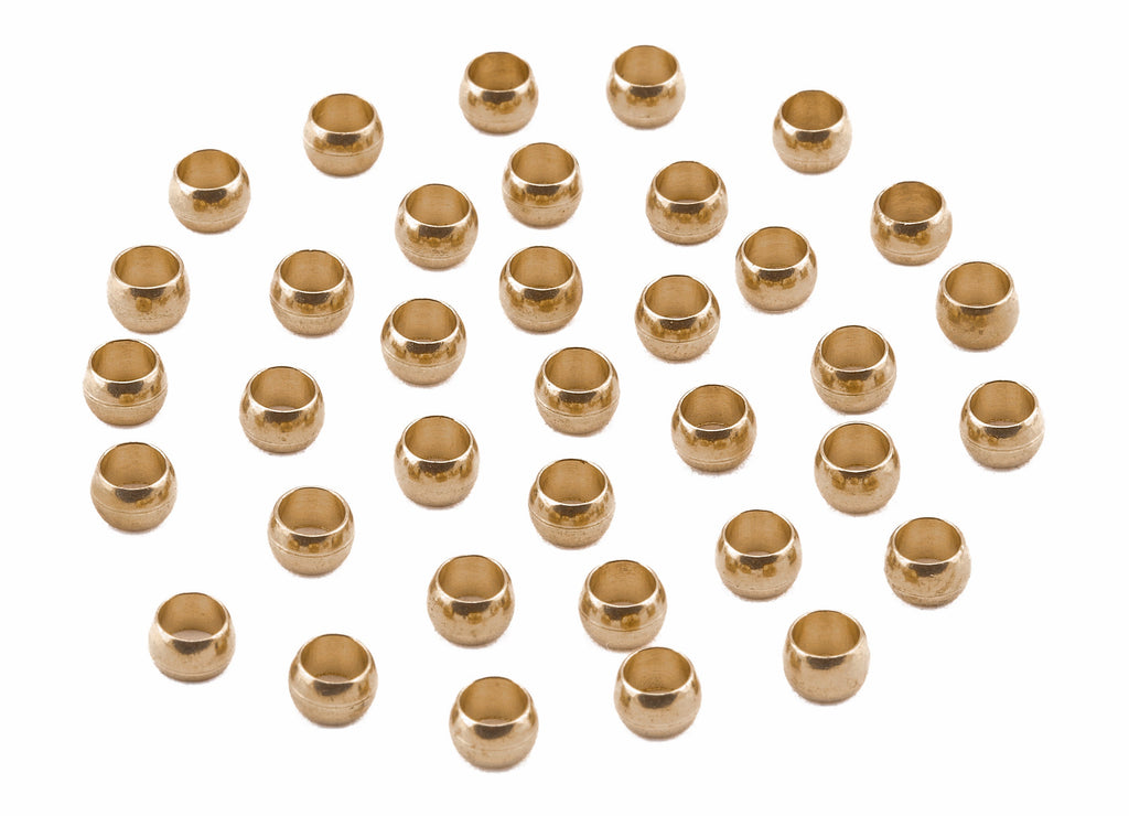 Brass Round Beads - Raw Brass Circle Beads - Earring Findings - Jewelry Supplies - 4.48x2.92x0.95mm - PP2247 - DOMEDBAZAAR