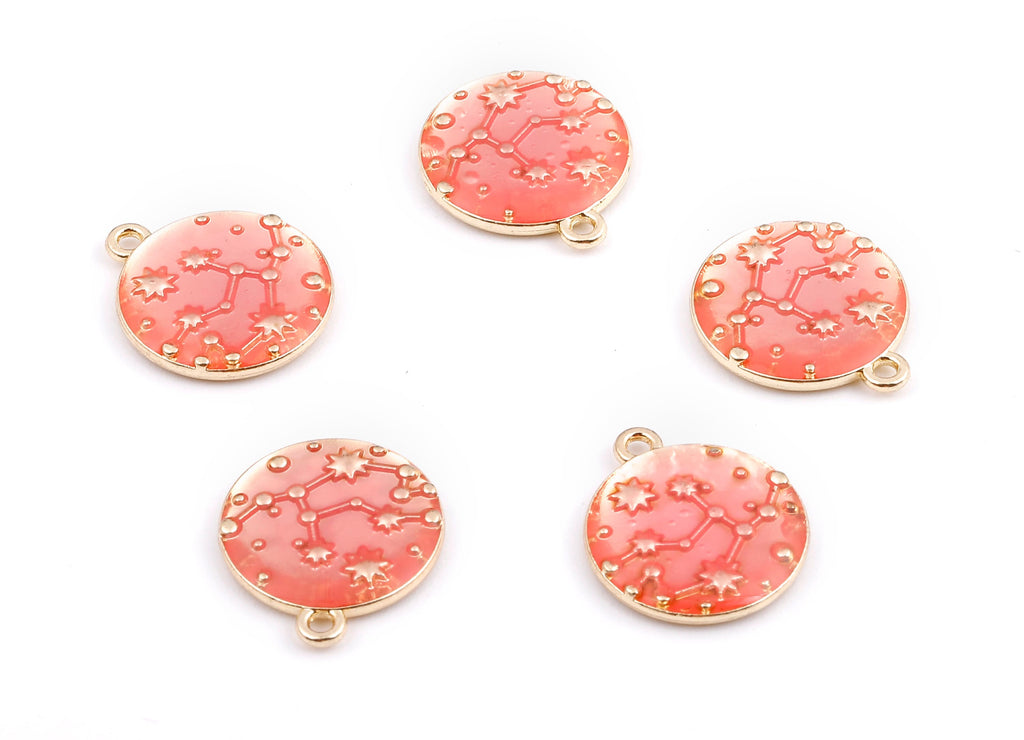 Alloy Planet Charms - Zinc Alloy Planet Earrings - Star Enamel Pendant - Necklace Pendant - 16.84x14.48x2.2mm - ZZ1414A - DOMEDBAZAAR