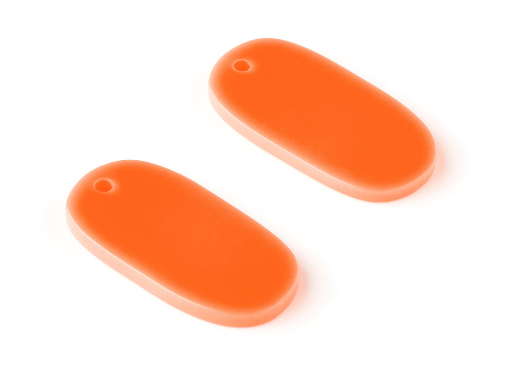 Acrylic Oval Charms - Oval Earrings and Pendant - Earring Findings - Jewelry Supplys - Color Code:A350 - 26.42x14.07x2.3mm - AC1156-A350 - DOMEDBAZAAR