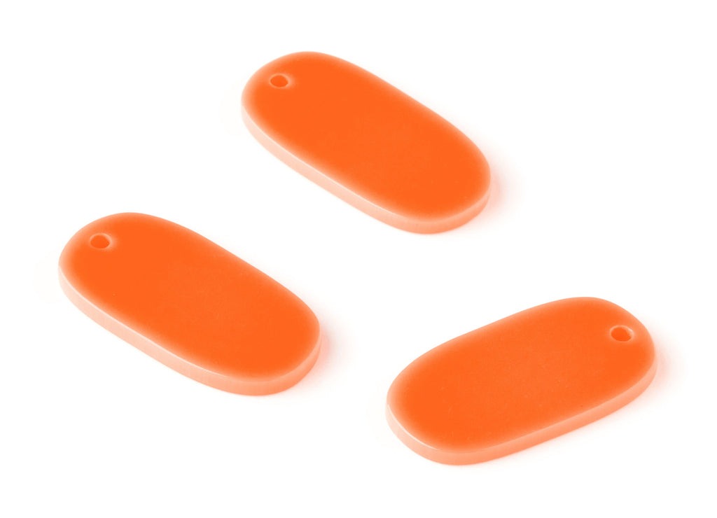 Acrylic Oval Charms - Oval Earrings and Pendant - Earring Findings - Jewelry Supplys - Color Code:A350 - 26.42x14.07x2.3mm - AC1156-A350 - DOMEDBAZAAR