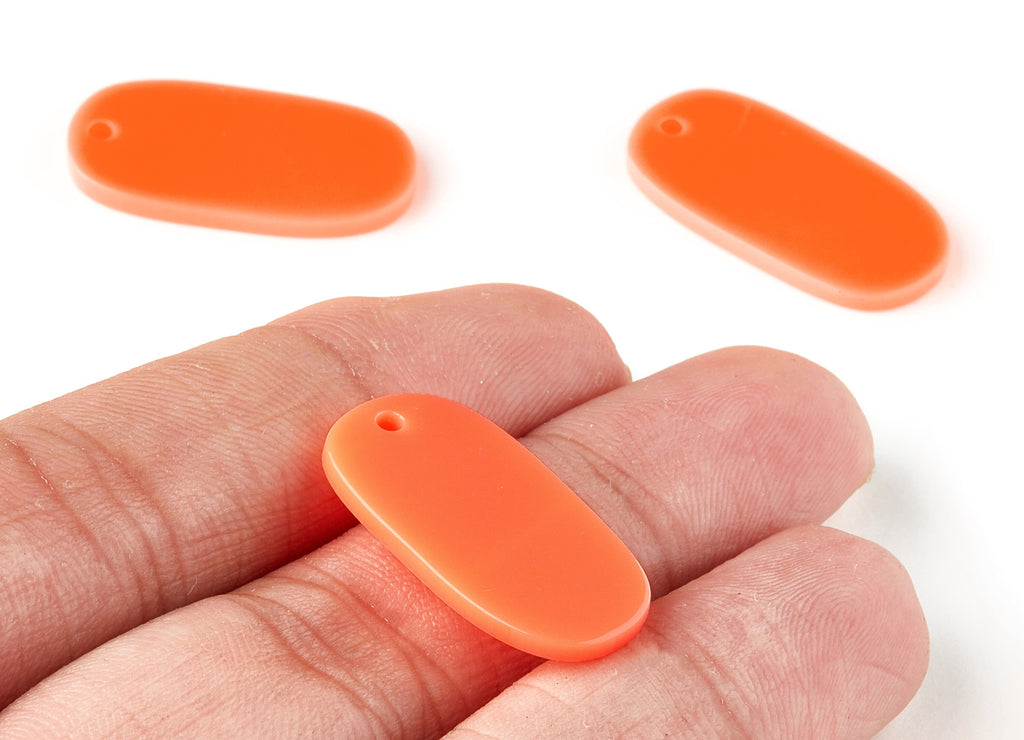 Acrylic Oval Charms - Oval Earrings and Pendant - Earring Findings - Jewelry Supplys - Color Code:A350 - 26.42x14.07x2.3mm - AC1156-A350 - DOMEDBAZAAR