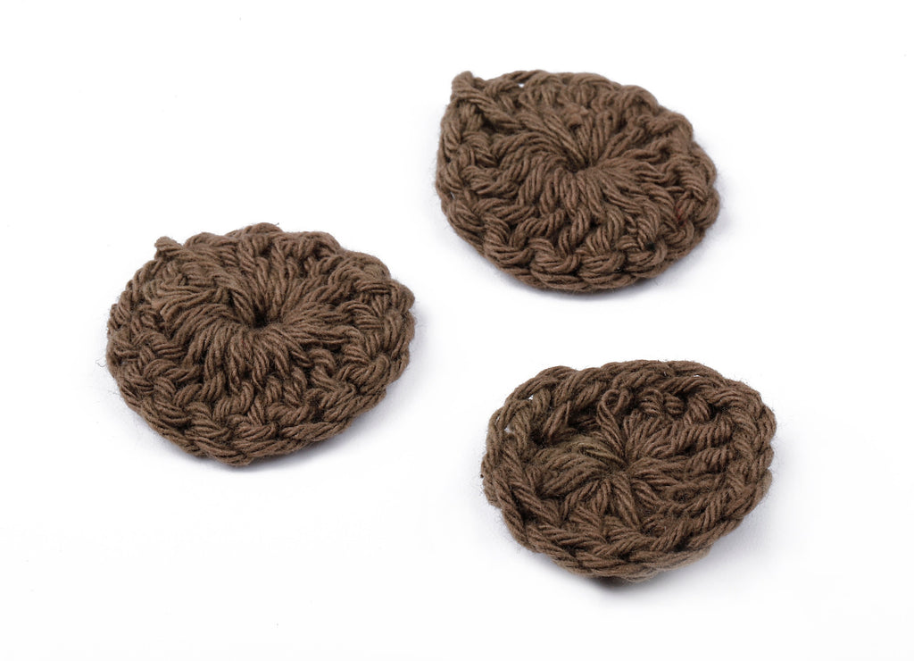 Crochet Round Earrings - Crochet Earrings and Pendant - Handmade Round Earrings - 26.04x26.04x4.17mm - TS1079C - DOMEDBAZAAR