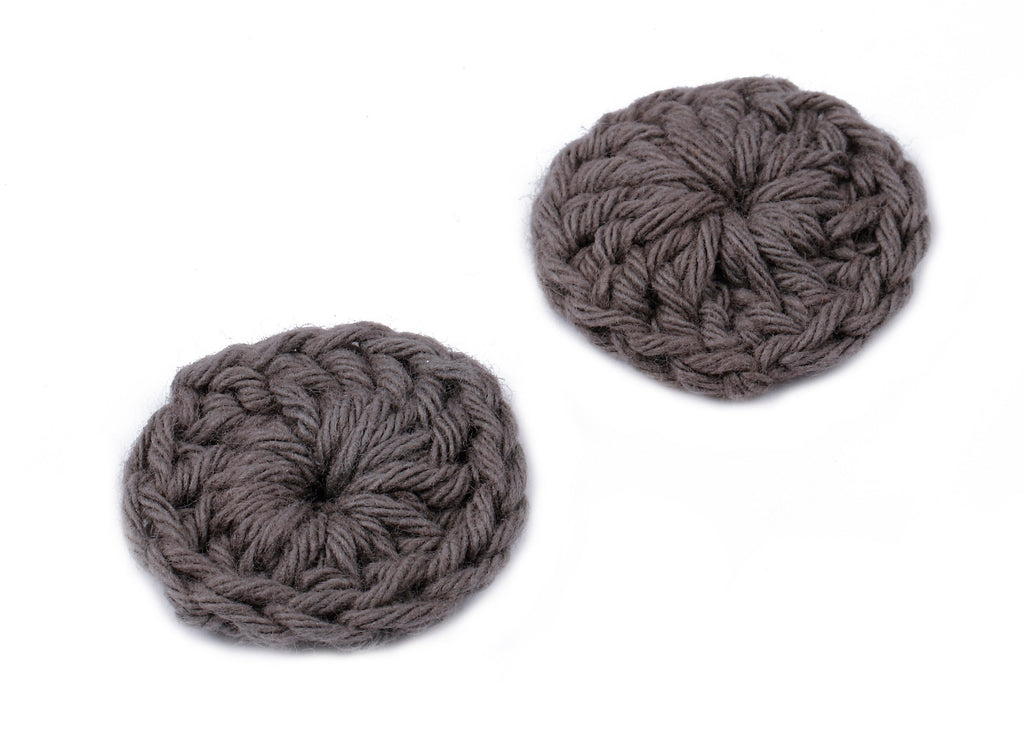 Crochet Round Earrings - Crochet Earrings and Pendant - Handmade Round Earrings - 26.04x26.04x4.17mm - TS1079D - DOMEDBAZAAR