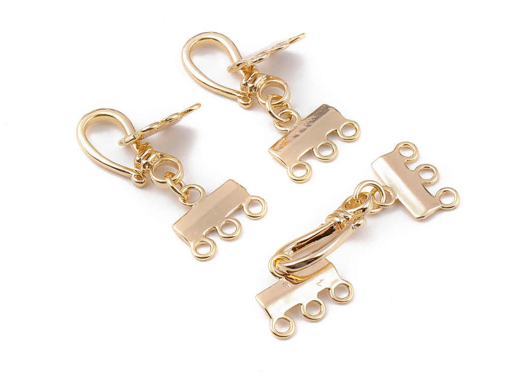 Brass Connector Earring Charms - Brass Connector Pendant - 18K Real Gold Plated Brass - Necklace Pendant - 25x11.46mm - RGP1139 - DOMEDBAZAAR