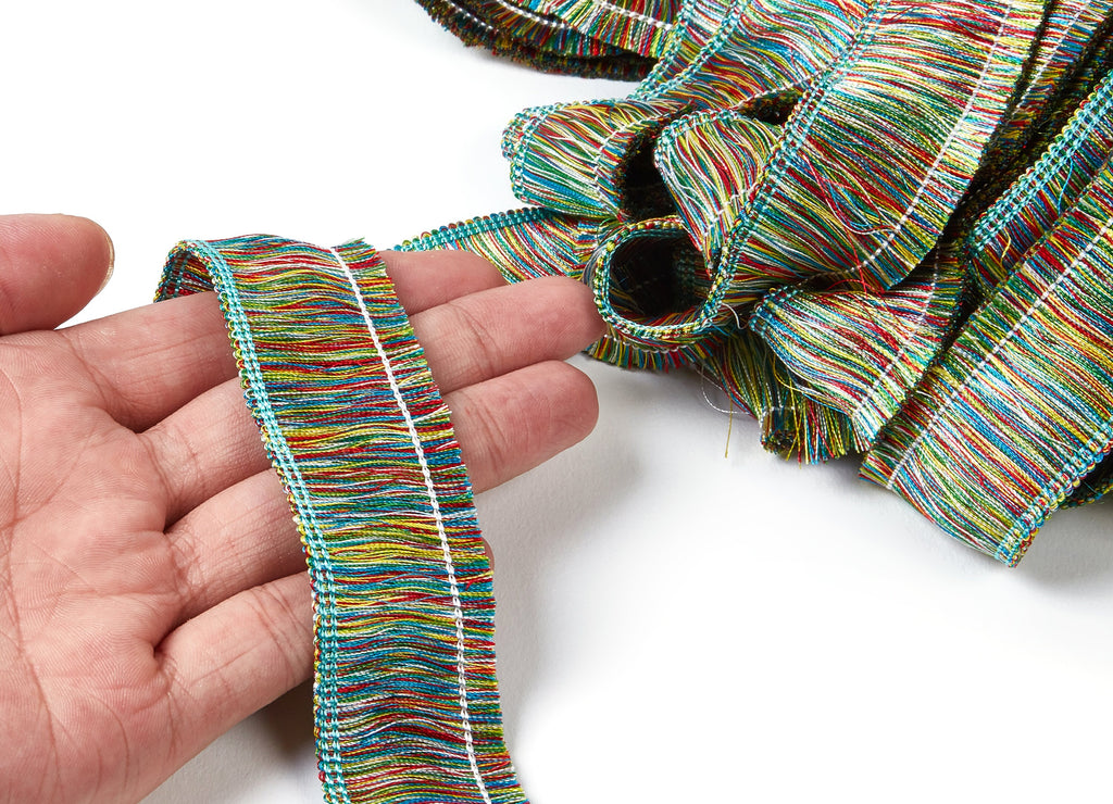 Tassel Fringe Trim - Chainette Fringe - Cotton Tassel Trim - Dress Fringing Tassels - Jewelry Accessories - 25x3mm - RS1028 - DOMEDBAZAAR