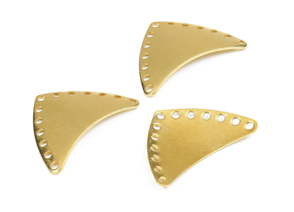 Personalized stamping blank - Brass Arrow Connectors - Raw Brass Arrow Connector Pendant - Porous Connectors  - 25.35x16.48x0.91mm - PP2435 - DOMEDBAZAAR