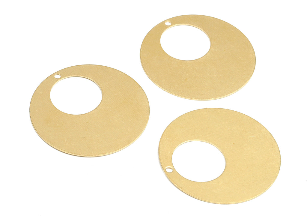 Personalized stamping blank - Brass Round Charms - Raw Brass Circle Earrings and Pendant - Brass Round Necklace - 32x32x0.62mm - PP2395 - DOMEDBAZAAR