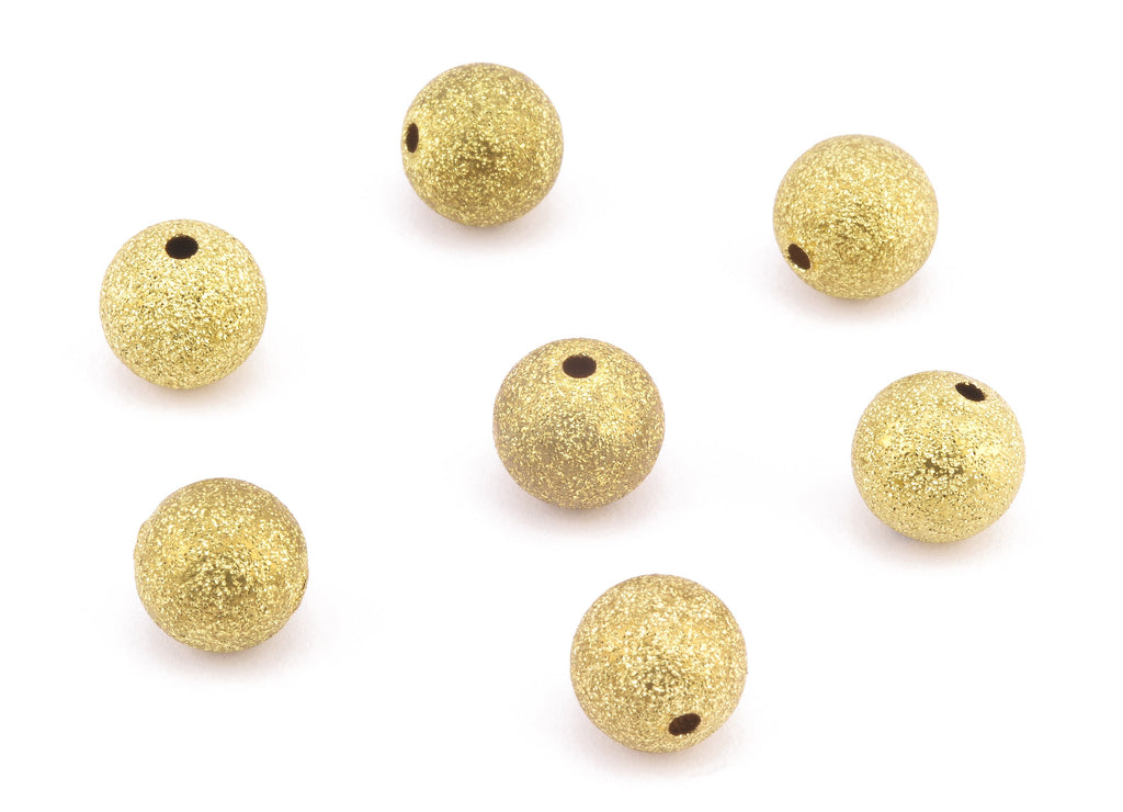 Brass Spacer Ball Beads - Raw Brass Spacer Ball Beads - Necklace Beads - Earring Findings - Jewelry Supplies - 10.1x9.88mm - PP2331 - DOMEDBAZAAR