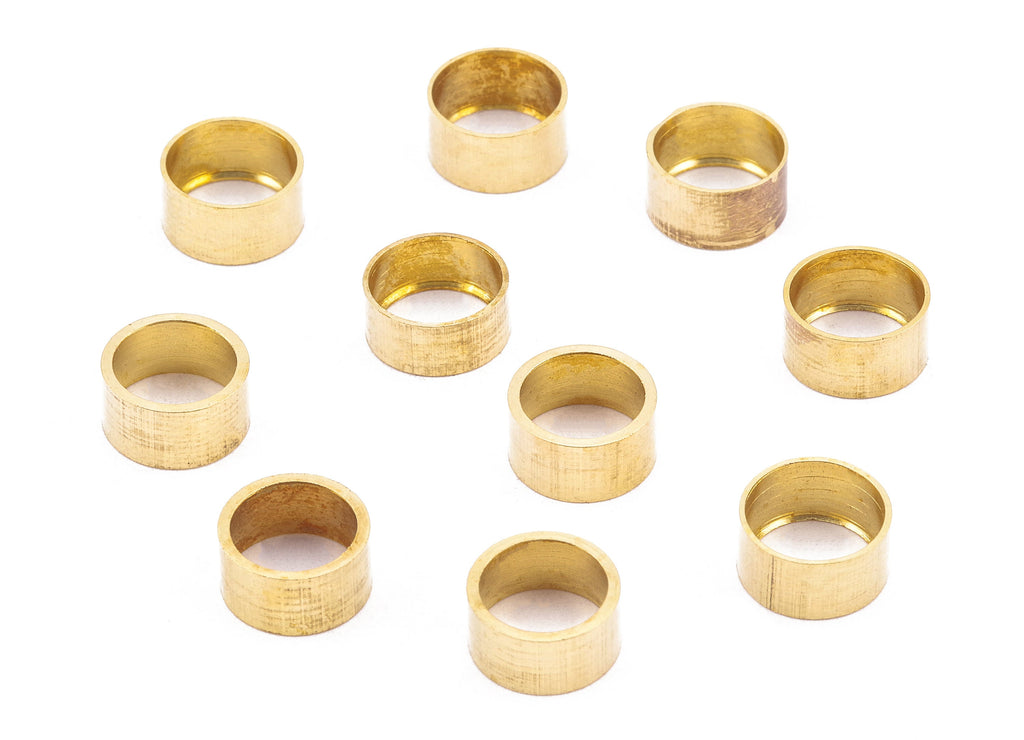 Brass Tube Beads - Raw Brass Tube Beads - Earring Findings - Jewelry Supplies - 7.98x4.14x0.69mm - PP2227 - DOMEDBAZAAR