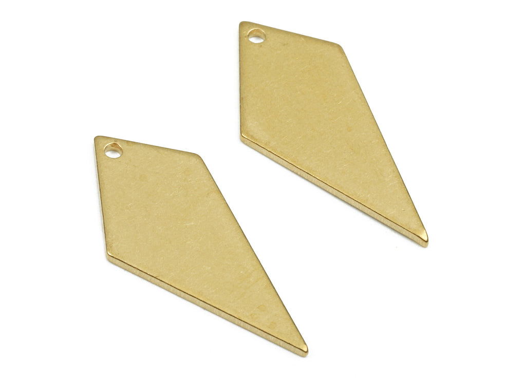 Personalized stamping blank - Brass Diamond Charms - Raw Brass Diamond Earrings and Pendant  - 22.39x10.47x0.97mm - PP2660 - DOMEDBAZAAR