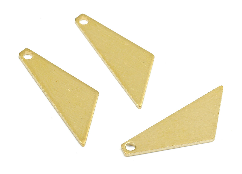 Personalized stamping blank - Brass Triangle Charms - Raw Brass Triangle Earrings and Pendant - Brass Triangle Necklace- 19x7x0.7mm - PP2550 - DOMEDBAZAAR
