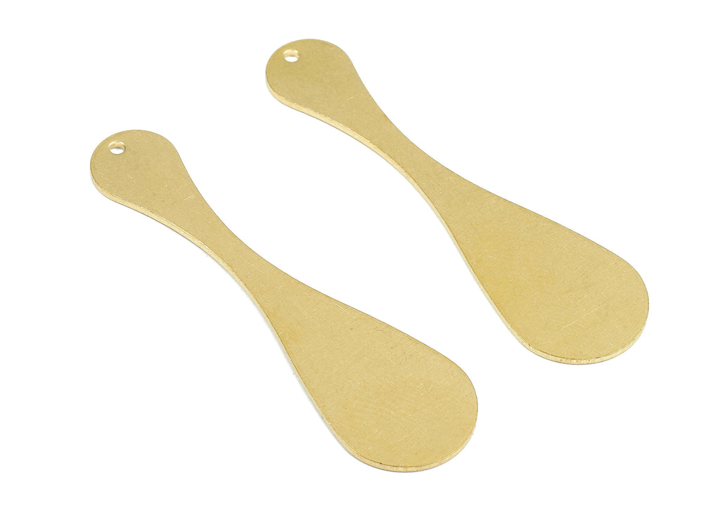 Personalized stamping blank - Brass Teardrop Charms - Raw Brass Teardrop Earrings and Pendant- 44.17x15.58x1.1mm - PP2662 - DOMEDBAZAAR