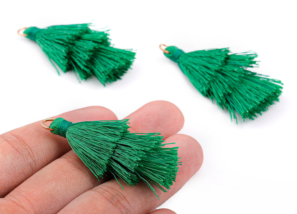 3 Layers Tassel Charms - Tiered Tassel Earrings - Tassels with Iron Jump Ring - Tassels for Earrings and Key Chain - 72.27x13.7mm - TS1059 - DOMEDBAZAAR