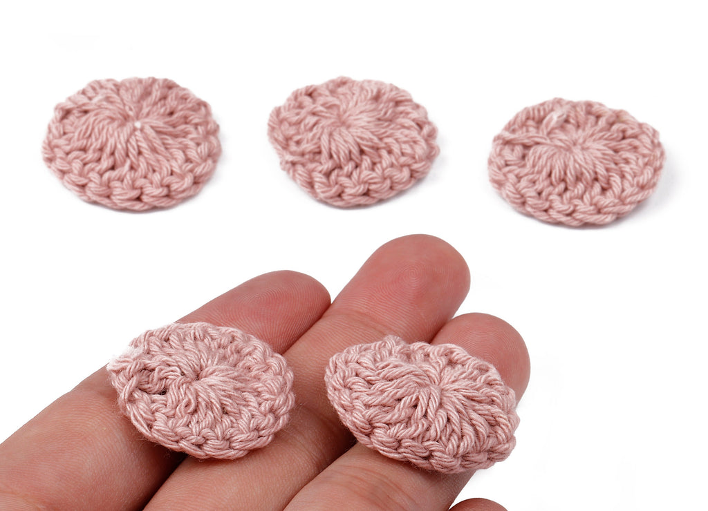 Crochet Round Earrings - Crochet Earrings and Pendant - Handmade Round Earrings - 26.04x26.04x4.17mm - TS1079B - DOMEDBAZAAR